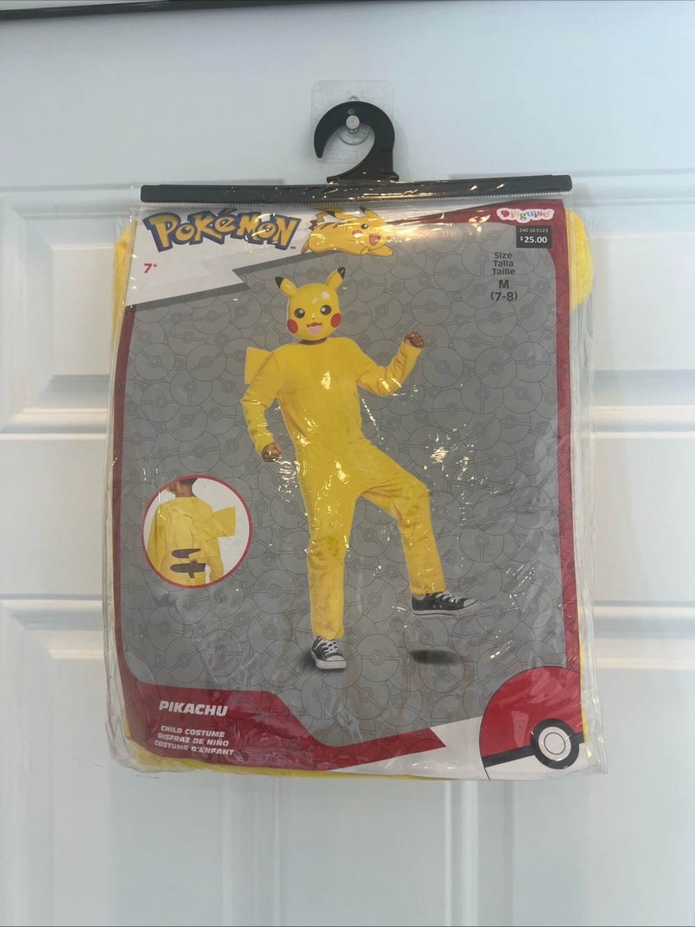 Pokemon Pikachu Classic Halloween Child Costume Medium (7-8) Disguise New